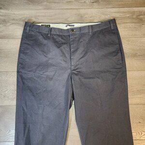 NEW Orvis Pants Mens 42x30 Gray Ultimate Khakis Plain Front Chino Straight Leg